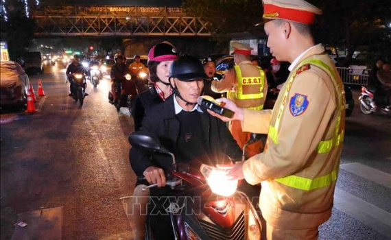 Kỳ nghỉ Tết 2024, hơn 29.000 trường hợp vi phạm về nồng độ cồn bị xử l&yacute;