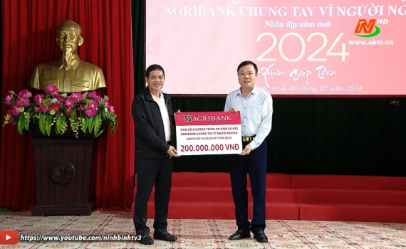 Chương tr&igrave;nh Tết nghĩa t&igrave;nh - Trao y&ecirc;u thương tại huyện Nho Quan