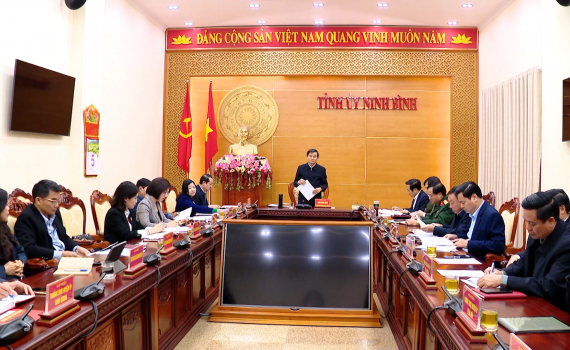 Thường trực Tỉnh ủy triển khai nhiệm vụ trọng t&acirc;m th&aacute;ng 2/2025