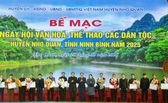 Bế mạc Ng&agrave;y hội Văn h&oacute;a, Thể thao c&aacute;c d&acirc;n tộc huyện Nho Quan năm 2025
