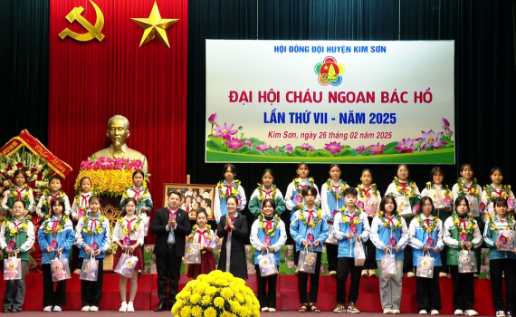 Đại hội Ch&aacute;u ngoan B&aacute;c Hồ huyện Kim Sơn lần thứ VII, năm 2025