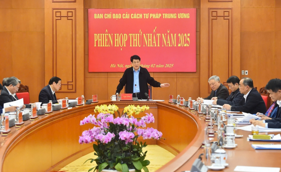 Chủ tịch nước Lương Cường chủ tr&igrave; phi&ecirc;n họp Ban chỉ đạo Cải c&aacute;ch tư ph&aacute;p Trung ương