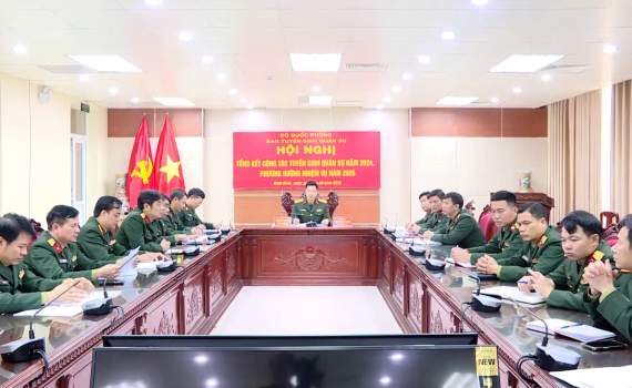 Bộ Quốc ph&ograve;ng tổng kết c&ocirc;ng t&aacute;c tuyển sinh qu&acirc;n sự năm 2024
