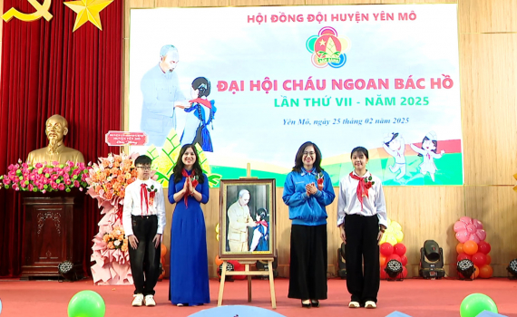 Đại hội Ch&aacute;u ngoan B&aacute;c Hồ huyện Y&ecirc;n M&ocirc; lần thứ VII năm 2025