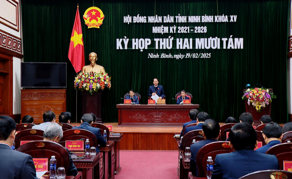 Kỳ họp thứ 28, HĐND tỉnh Ninh B&igrave;nh kh&oacute;a XV