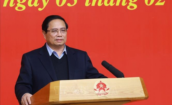 Thủ tướng Phạm Minh Ch&iacute;nh chủ tr&igrave; Hội nghị lần thứ nhất Ban Chấp h&agrave;nh Đảng bộ Ch&iacute;nh phủ
