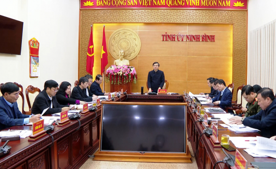 Ban Thường vụ Tỉnh ủy cho &yacute; kiến v&agrave;o một số nội dung quan trọng