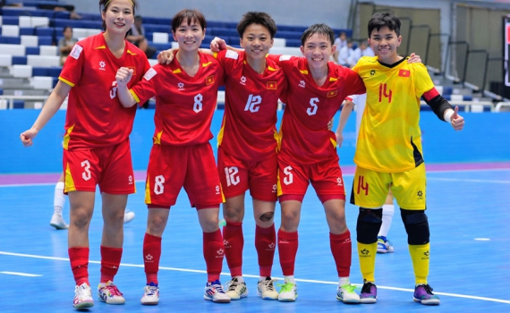 Futsal nữ Việt Nam lọt v&agrave;o b&aacute;n kết giải Đ&ocirc;ng Nam &Aacute; 2026