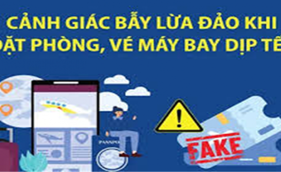 Cảnh b&aacute;o bẫy lừa đảo khi đặt ph&ograve;ng, v&eacute; m&aacute;y bay dịp Tết