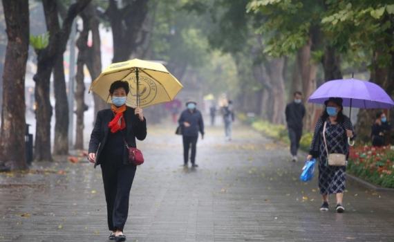 Thời tiết h&ocirc;m nay (23-2): Miền Bắc mưa nhỏ ng&agrave;y đầu đi l&agrave;m sau Tết