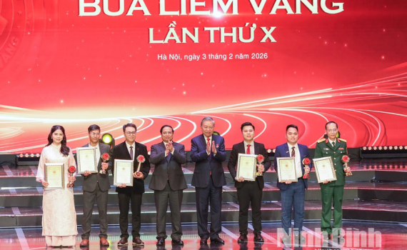 B&aacute;o v&agrave; ph&aacute;t thanh, truyền h&igrave;nh Ninh B&igrave;nh đoạt 2 giải B, C Giải B&uacute;a liềm v&agrave;ng lần thứ X - năm 2025