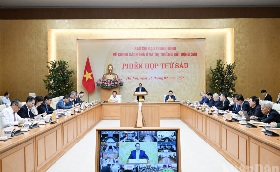 Phi&ecirc;n họp thứ 6 của Ban Chỉ đạo Trung ương về ch&iacute;nh s&aacute;ch nh&agrave; ở v&agrave; thị trường bất động sản