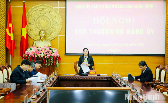 Ban Thường vụ Đảng ủy c&aacute;c cơ quan Đảng tỉnh thảo luận, cho &yacute; kiến v&agrave;o c&aacute;c nội dung thuộc thẩm quyền