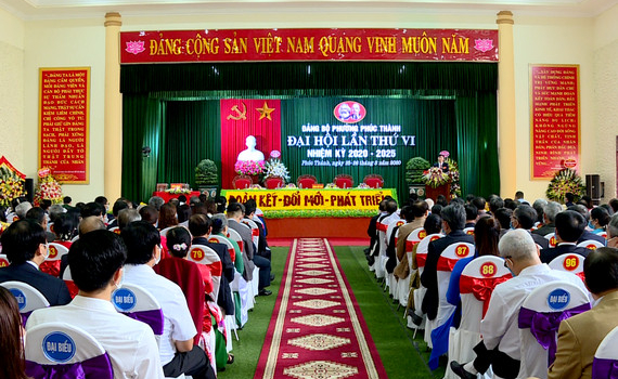 Đại hội đại biểu Đảng bộ phường Ph&uacute;c Th&agrave;nh, nhiệm kỳ 2020 &ndash; 2025