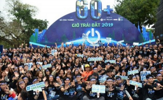 Hưởng ứng Giờ Tr&aacute;i đất năm 2020