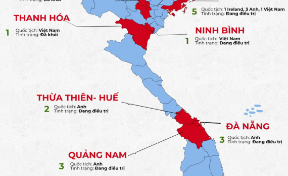 Infographics: Cập nhật diễn biến dịch Covid-19 tại Việt Nam
