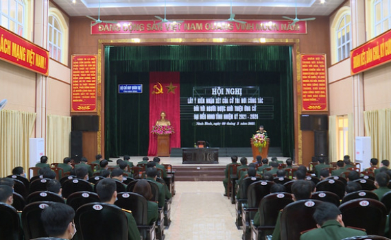 Bộ CHQS tỉnh giới thiệu nh&acirc;n sự ứng cử đại biểu HĐND tỉnh