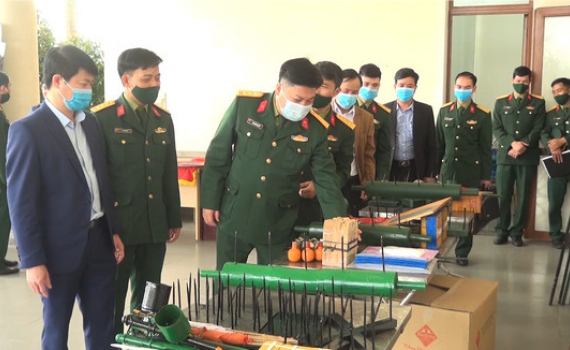 Kim Sơn huấn luyện lực lượng d&acirc;n qu&acirc;n tự vệ năm 2021