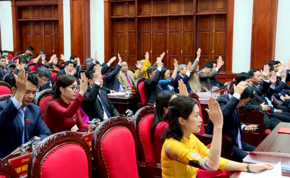 Kỳ họp thứ 23 HĐND tỉnh kh&oacute;a XIV th&ocirc;ng qua 8 nghị quyết