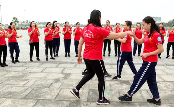 Lan tỏa phong tr&agrave;o nhảy D&acirc;n vũ thể thao trong hội vi&ecirc;n phụ nữ 