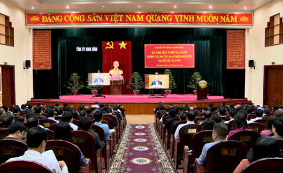 Nghi&ecirc;n cứu, học tập, qu&aacute;n triệt, tuy&ecirc;n truyền Nghị quyết XIII của Đảng