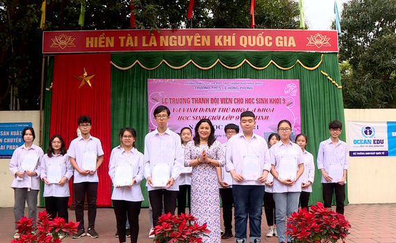 ​​Ng&ocirc;i trường c&oacute; nhiều học sinh đạt giải học sinh giỏi cấp tỉnh