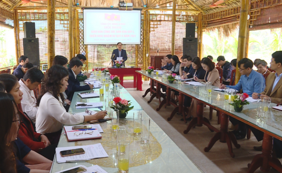 Thường trực Tỉnh ủy giao ban c&ocirc;ng t&aacute;c D&acirc;n vận Qu&yacute; I/2021