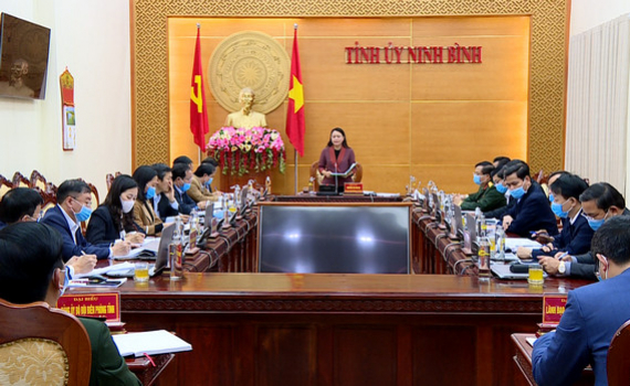 Thường trực Tỉnh ủy triển khai c&ocirc;ng t&aacute;c th&aacute;ng 3/2021
