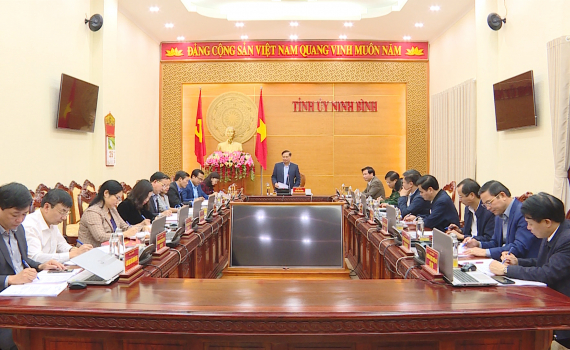 Thường trực Tỉnh ủy triển khai c&ocirc;ng t&aacute;c Qu&yacute; II năm 2021