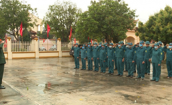 Y&ecirc;n Kh&aacute;nh khai mạc huấn luyện d&acirc;n qu&acirc;n tự vệ năm 2021