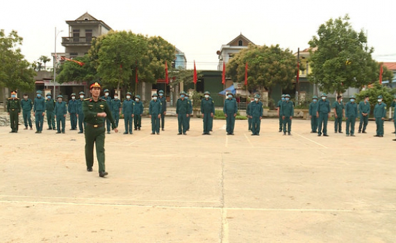 Y&ecirc;n M&ocirc; khai mạc huấn luyện d&acirc;n qu&acirc;n tự vệ giai đoạn 1 năm 2021