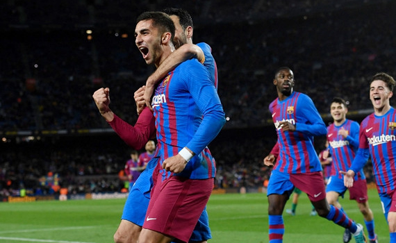 V&ograve;ng 28 La Liga: Barca thắng đậm Osasuna