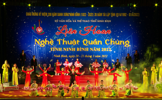 Khai mạc Li&ecirc;n hoan nghệ thuật quần ch&uacute;ng tỉnh Ninh B&igrave;nh năm 2022