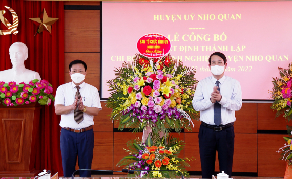 Ra mắt Chi bộ Hội Doanh nghiệp huyện Nho Quan
