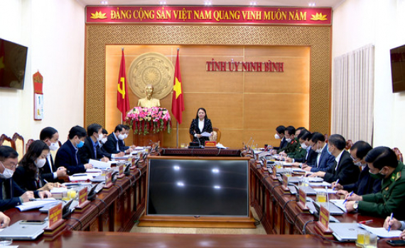 Thường trực Tỉnh ủy giao ban c&ocirc;ng t&aacute;c th&aacute;ng 2/2022