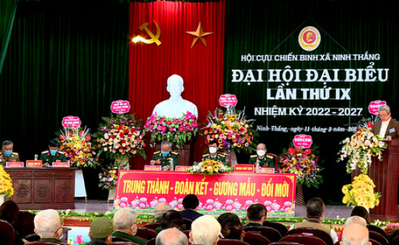 Đại hội đại biểu Hội Cựu chiến binh x&atilde; Ninh Thắng