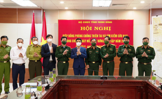 Bộ CHQS tỉnh hiệp đồng ph&ograve;ng chống thi&ecirc;n tai v&agrave; t&igrave;m kiếm cứu nạn năm 2022