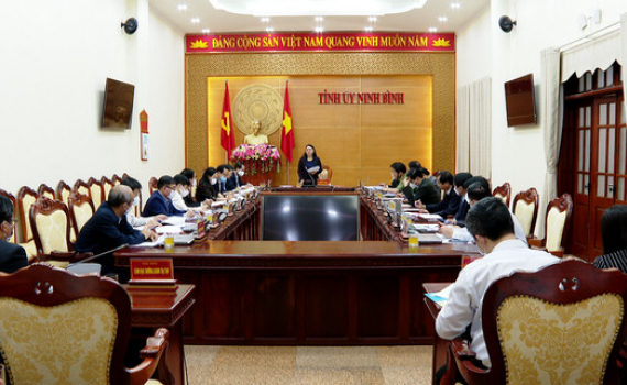 Thường trực Tỉnh ủy giao ban c&ocirc;ng t&aacute;c qu&yacute; I/2022