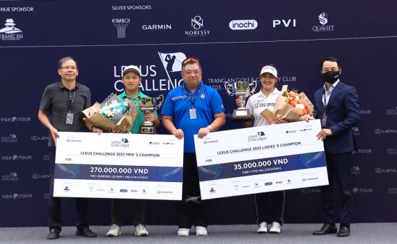 Giải golf Lexus Challenge 2022 tại Ninh Bình thành công tốt đẹp