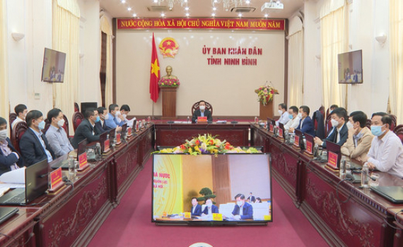 Hội nghị trực tuyến to&agrave;n quốc với Doanh nghiệp Nh&agrave; nước