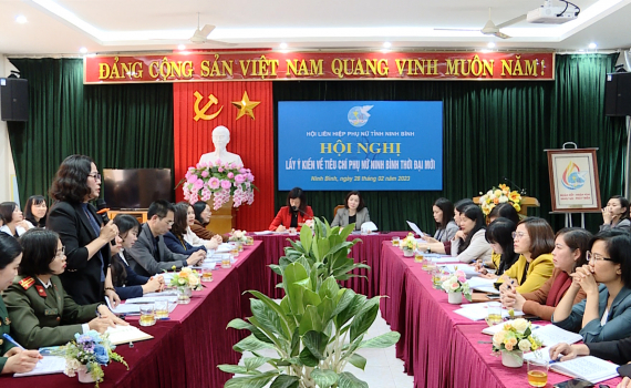 Lấy &yacute; kiến về ti&ecirc;u ch&iacute; Phụ nữ Ninh B&igrave;nh thời đại mới