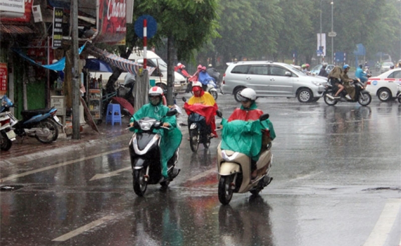 Thời tiết h&ocirc;m nay (4-3): Bắc Bộ nhiều khu vực c&oacute; mưa, d&ocirc;ng