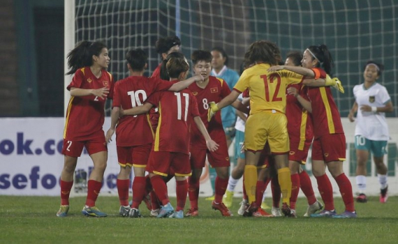 U20 nữ Việt Nam khởi đầu thuận lợi tại v&ograve;ng loại ch&acirc;u &Aacute;