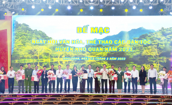 Bế mạc Ng&agrave;y hội Văn h&oacute;a, Thể thao c&aacute;c d&acirc;n tộc huyện Nho Quan