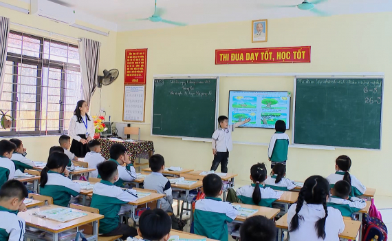 Trường Tiểu học Lưu Phương ứng dụng CNTT trong dạy v&agrave; học