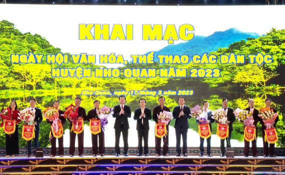 Khai mạc Ng&agrave;y hội Văn h&oacute;a, Thể thao c&aacute;c d&acirc;n tộc huyện Nho Quan năm 2023
