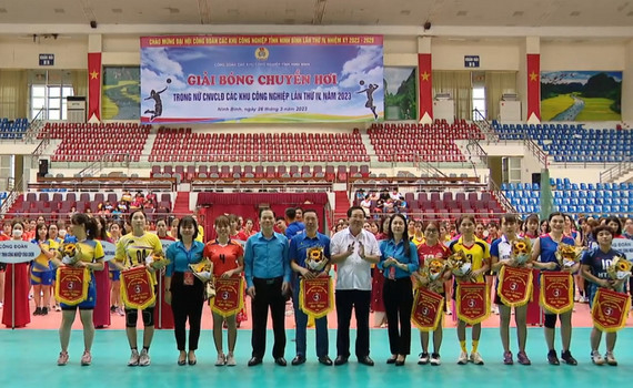 Giải b&oacute;ng chuyền hơi nữ c&ocirc;ng nh&acirc;n vi&ecirc;n chức lao động lần thứ IV, năm 2023