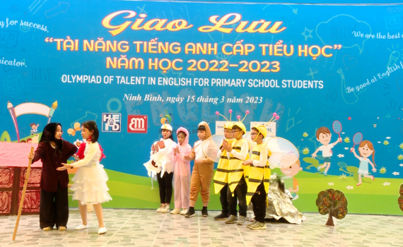 Giao lưu t&agrave;i năng tiếng Anh cấp tiểu học năm học 2022-2023
