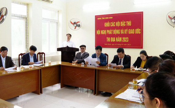 Khối thi đua c&aacute;c Hội đặc th&ugrave; k&yacute; kết giao ước thi đua năm 2023