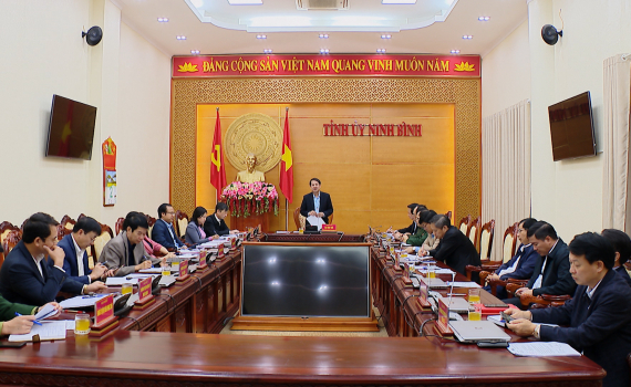 Thường trực Tỉnh uỷ giao ban c&ocirc;ng t&aacute;c th&aacute;ng 2